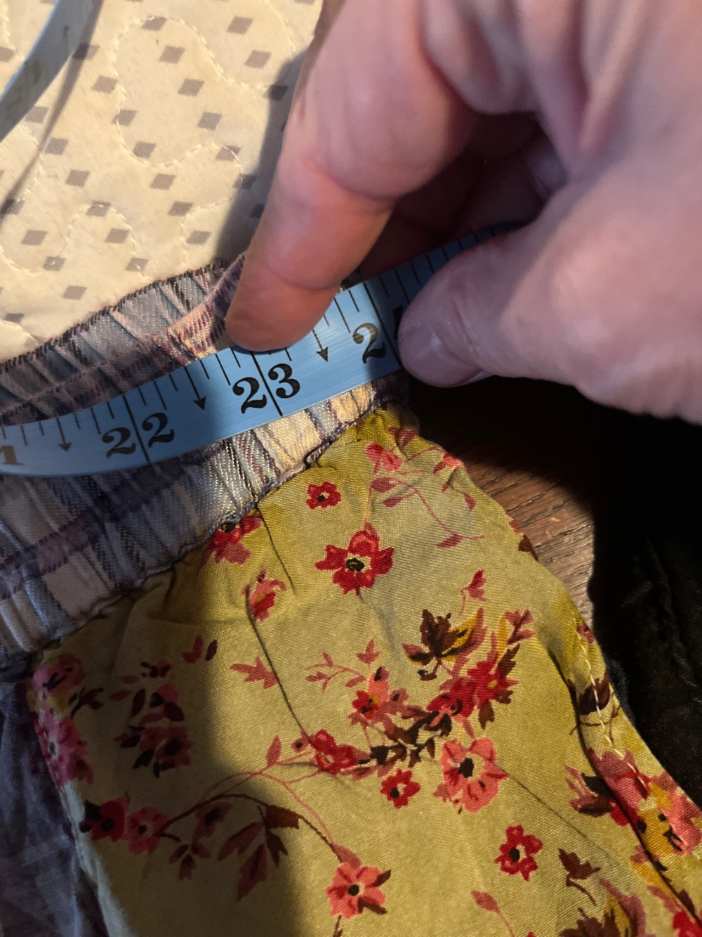 NWT Young Threads Patchwork Floral & Plaid Cargo Pants - Picture 9 of 10